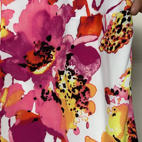 Worthington layered Sleeveless Floral Blouse Sz2X - Picture 8 of 8